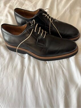 Paul Fredrick black derby shoe 11.5